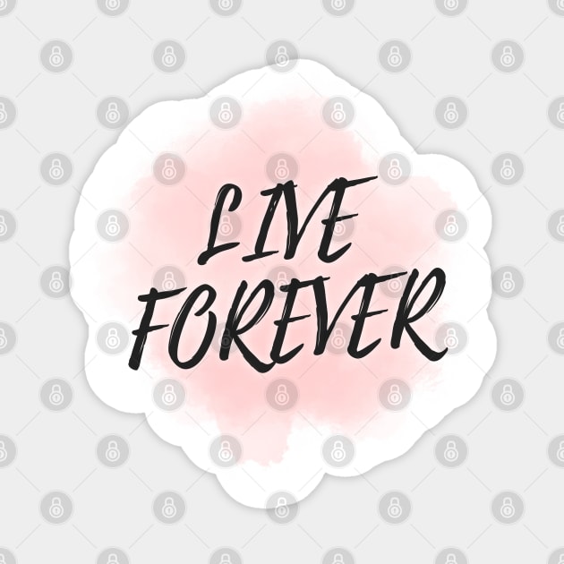 Live Forever Sticker by Variant Designer